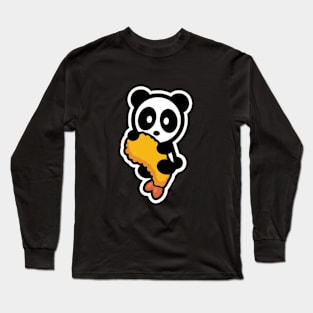 Panda Shrimp Tempura Bambu Brand Foodie Roll Maki Soy Sauce Wasabi Japanese Long Sleeve T-Shirt